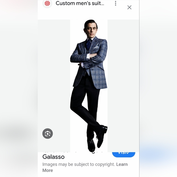 Angelo Galasso Plaid Wool, Silk & Linen Blazer, Size 50 US, 60 IT, XXL NWOT - Picture 6 of 16